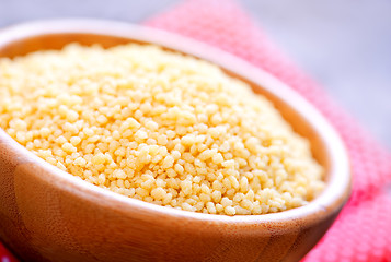 Image showing raw  couscous