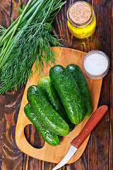 Image showing fresh cucumber