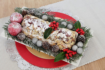 Image showing Stollen Christmas Cake