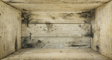 Image showing wooden box background