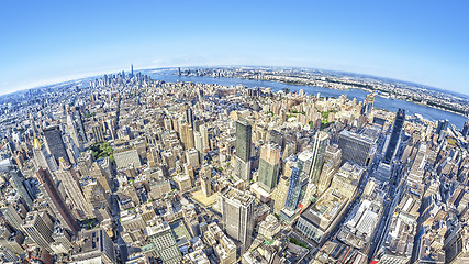 Image showing wide angle image of a New York Manhattan