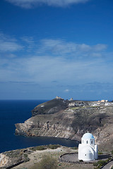 Image showing Church at Santorini, Greece