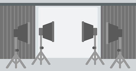 Image showing Background of empty photo studio.