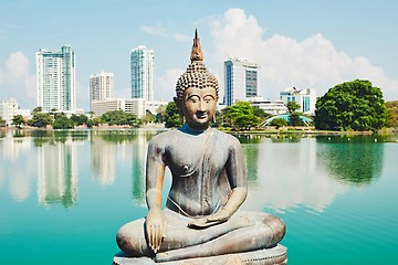 Image showing Budhist temple in Colombo