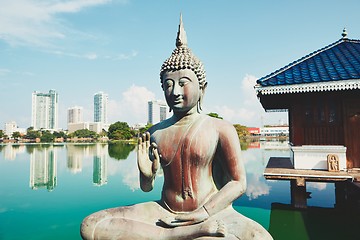 Image showing Budhist temple in Colombo