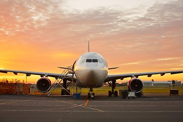 Image showing Aircraft maintenance 