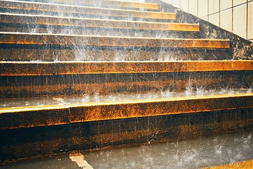 Image showing Heavy rain in the city