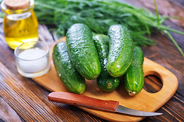 Image showing fresh cucumber