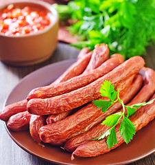 Image showing sausages