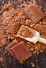 Image showing cocoa and chocolate