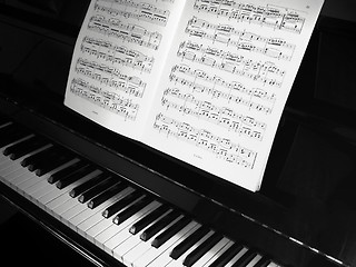 Image showing Piano & Notes