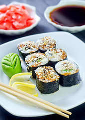 Image showing sushi