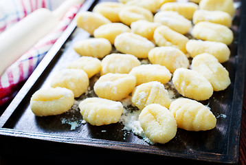 Image showing raw potato gnocchi