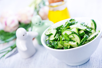 Image showing salad with cucumber