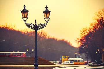 Image showing Sunset in Berlin