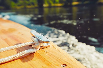 Image showing Detail of the floating boat