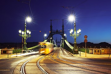 Image showing Tram on Liberty Bridge 