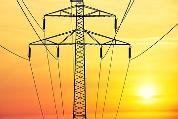 Image showing Electricity pylon