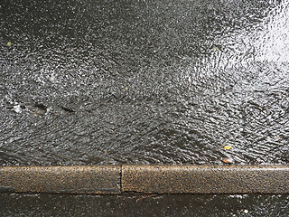 Image showing Pouring rain water