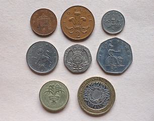 Image showing GBP Pound coins