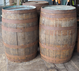 Image showing Barrel cask for wine or beer