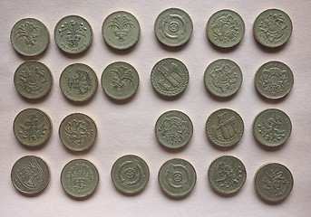 Image showing GBP Pound coins