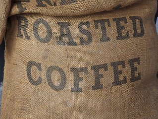 Image showing Roasted coffee sack