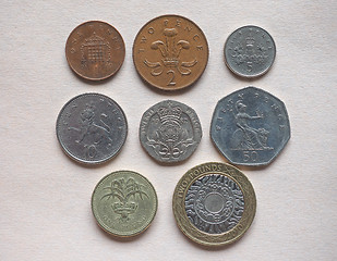 Image showing GBP Pound coins