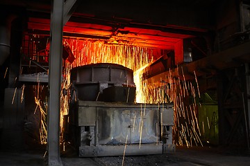 Image showing Molten hot steel