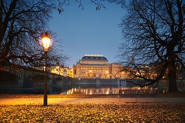 Image showing Dusk in the city