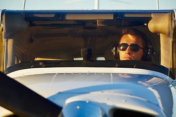 Image showing Young pilot