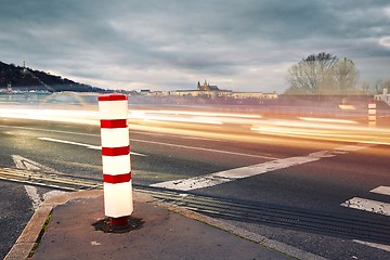 Image showing Night traffic in the city