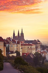 Image showing Prague at the sunrise 