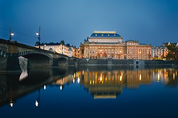 Image showing Dusk in the city 