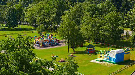 Image showing Playground equipment in the park