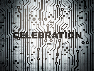 Image showing Entertainment, concept: circuit board with Celebration