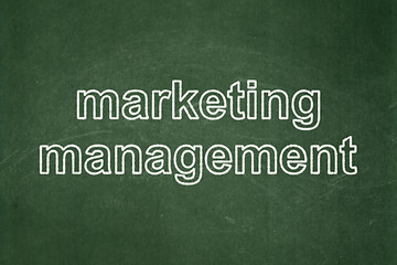 Image showing Marketing concept: Marketing Management on chalkboard background