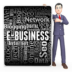 Image showing Ebusiness Sign Indicates Corporate Signs And Website