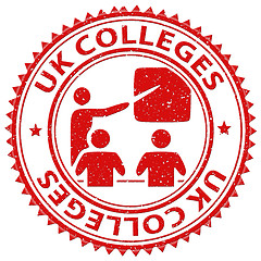 Image showing Uk Colleges Shows United Kingdom And Britain