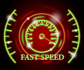 Image showing Fast Speed Represents Searching Internet And Online