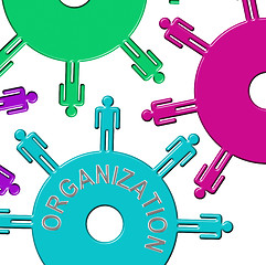Image showing Organization Cogs Means Arrange Team And Arranged