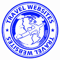 Image showing Travel Websites Shows Vacation Journeys And Getaway