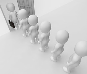 Image showing Office Characters Indicates Business Person And Employee 3d Rend