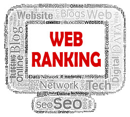 Image showing Web Ranking Indicates Computing Keyword And Net