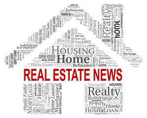 Image showing Real Estate News Indicates Property Market And Buy