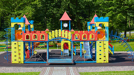 Image showing Playground equipment in the park