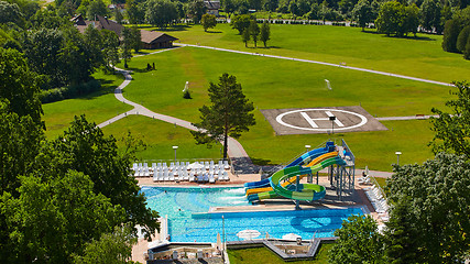 Image showing swimming pool in beautiful park