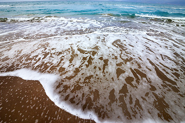 Image showing Sea beach with waves