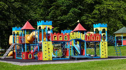 Image showing Playground equipment in the park