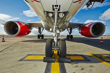 Image showing Undercarriage of the aircraft